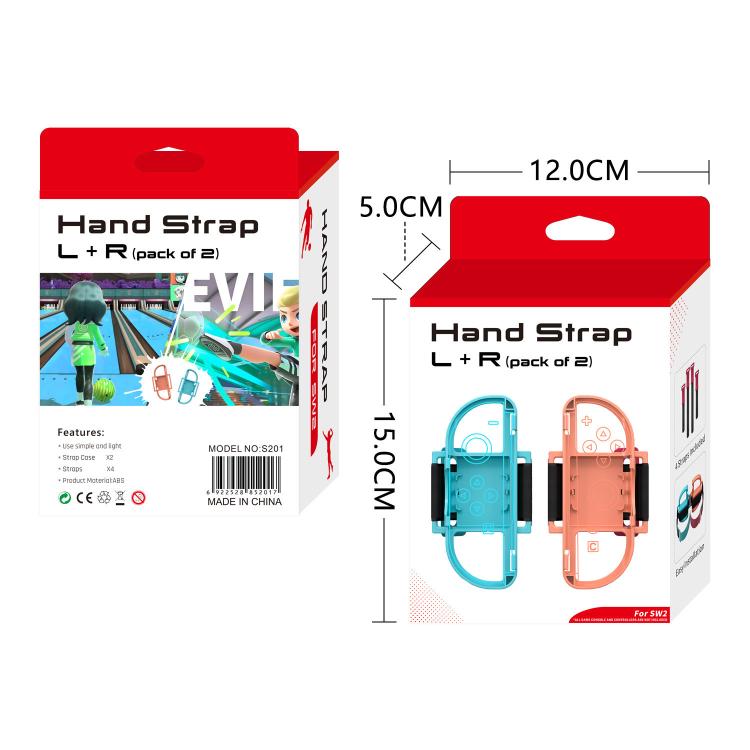 For Nintendo Switch 2 Joy-Con 1pair Wrist Straps Sensory Straps Accessories - S201 With 4 Elastic Bands