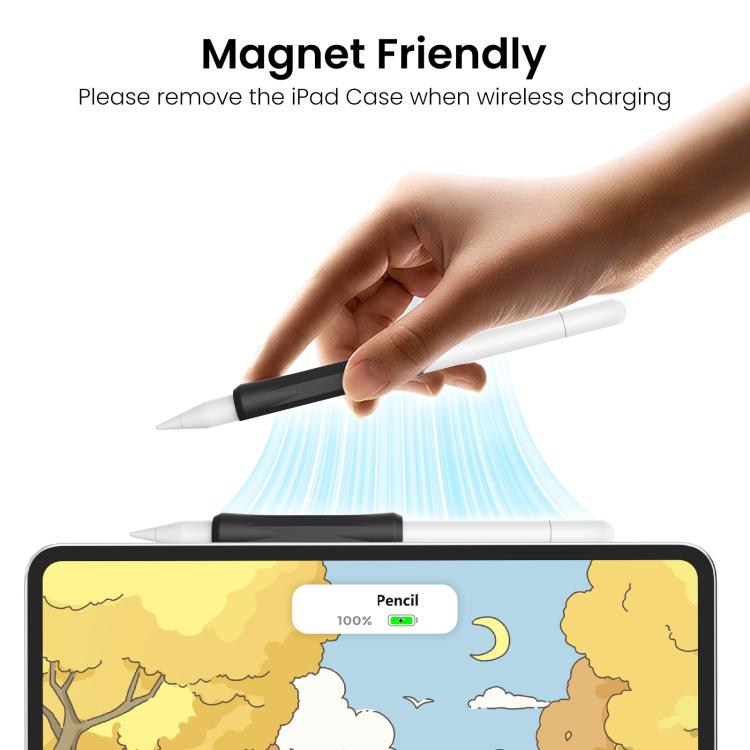 For Apple Pencil Pro / USB-C / 2 AhaStyle DD07 3pcs Silicone Pen Grip