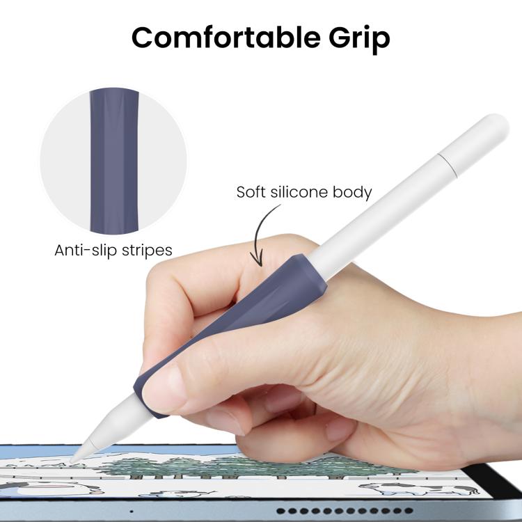 For Apple Pencil Pro / USB-C / 2 AhaStyle DD07 3pcs Silicone Pen Grip