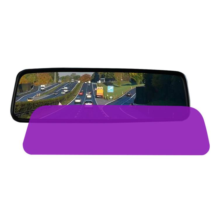 Inverted Triangle 55x250mm Car Interior Rearview Mirror Anti-Glare Film Large Size Anti-Reflective Film