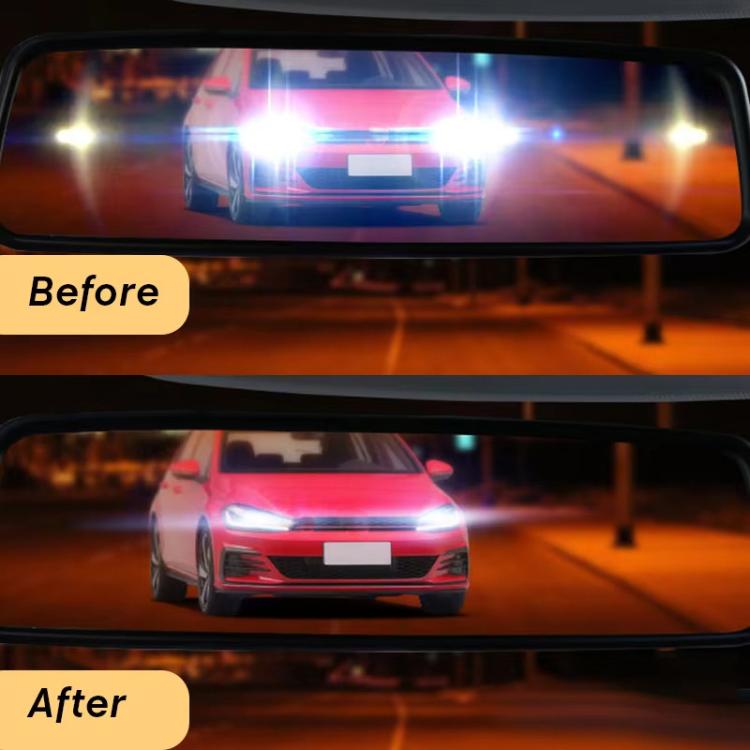 Inverted Triangle 55x250mm Car Interior Rearview Mirror Anti-Glare Film Large Size Anti-Reflective Film