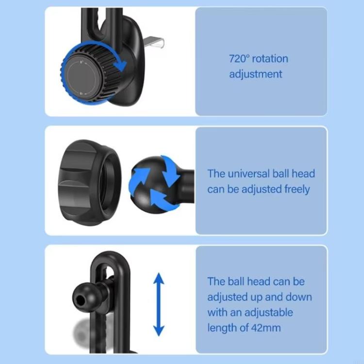 Car Air Outlet Bracket Base, Style: Fixed