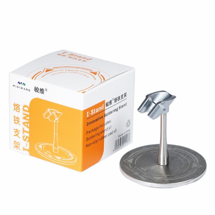 MINIWARE TS101/SA80 Dedicated Electric Soldering Iron Stainless Steel Bracket Mini Soldering Station - Silver
