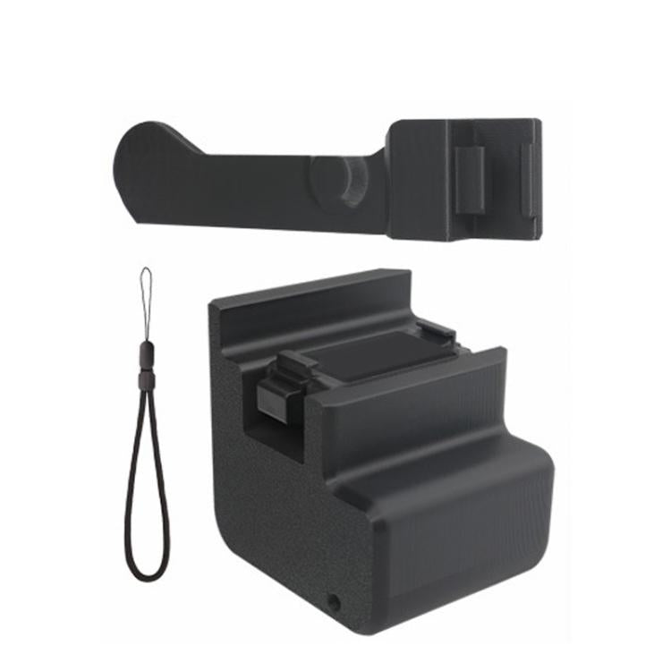Street Vlogging Handle For DJI Osmo Action 5 Pro / Action 4 / Action 3 Magnetic Grip - Black