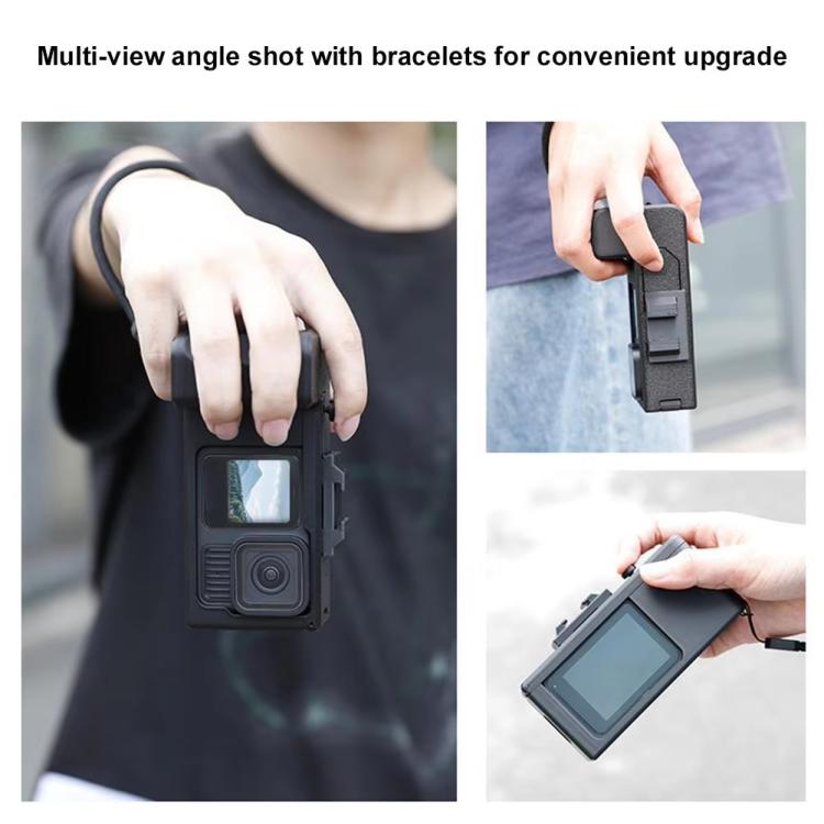 Street Vlogging Handle For GoPro HERO13 Black / 12 Black / 11 Black / 10 Black / 9 Black - Black