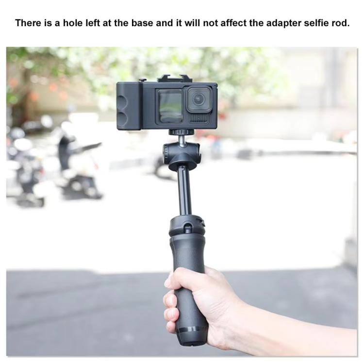Street Vlogging Handle For GoPro HERO13 Black / 12 Black / 11 Black / 10 Black / 9 Black - Black