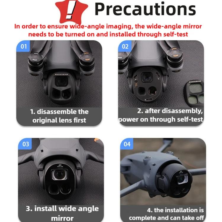 For DJI Mavic 4 Pro JSR Wide Angle Lens Aerial Lens Accessories, Style: WIDE+CPL+GND16+GND32