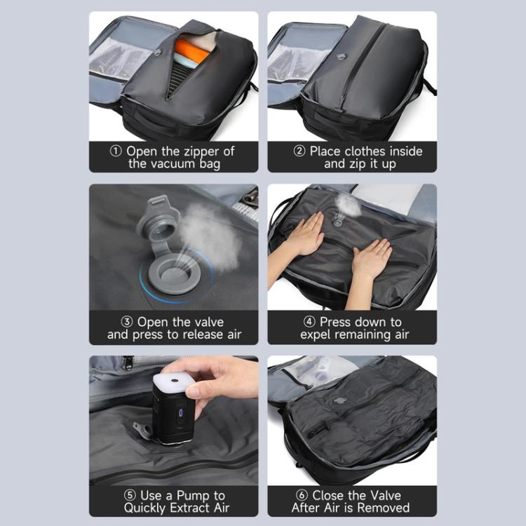 Tigernu Expandable Business Backpack 17-Inch Laptop Bag Wet/Dry Separation Pockets Blue