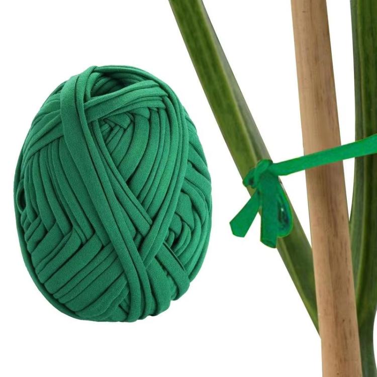 30m Garden Rope Fabric Cord Plant Support Ties - Green