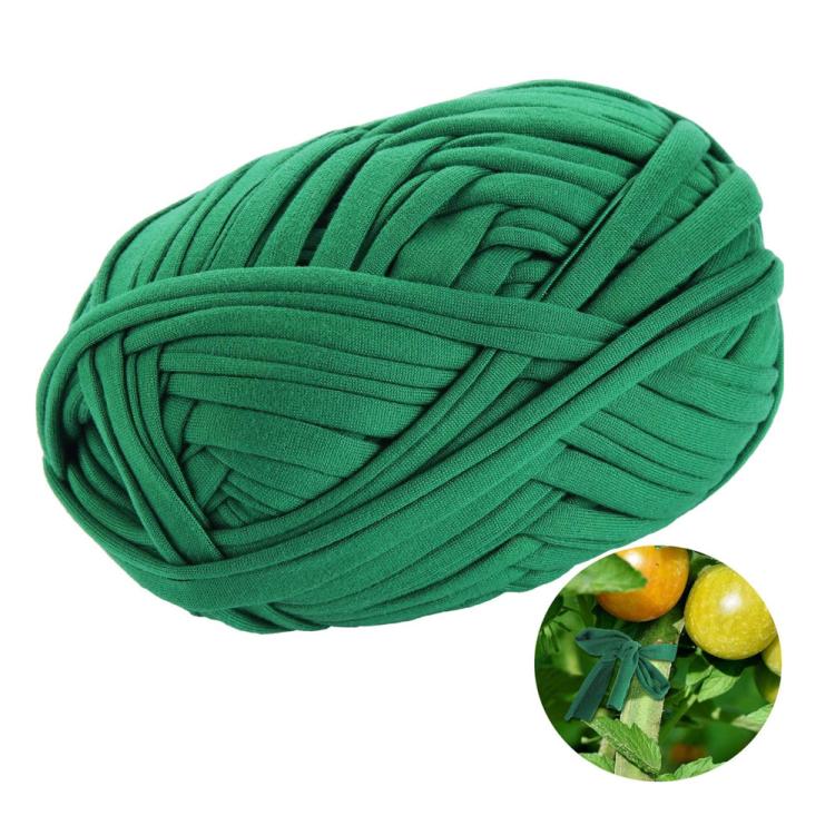 30m Garden Rope Fabric Cord Plant Support Ties - Green