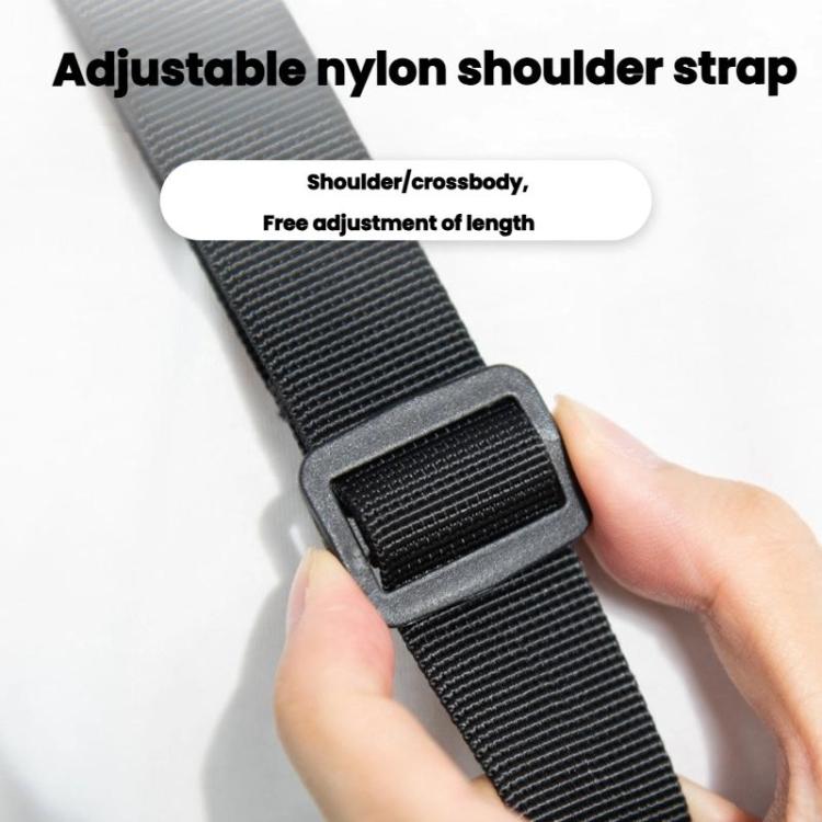 For JBL Flip 7/6 Bluetooth Speaker Portable Protective Case With Single Shoulder Strap - Black
