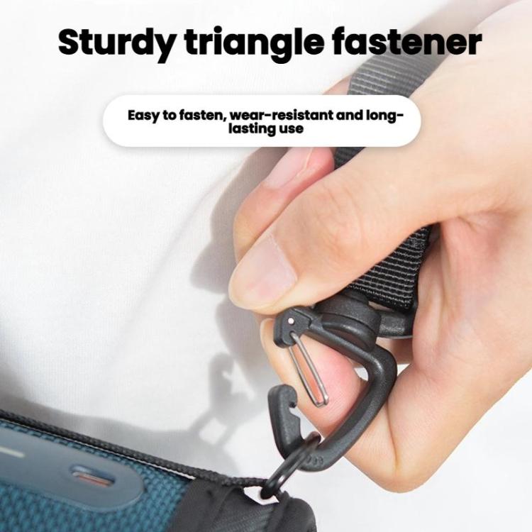 For JBL Flip 7/6 Bluetooth Speaker Portable Protective Case With Single Shoulder Strap - Black