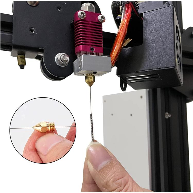 10pcs /Set Wiper Nozzle Unclogging Needle Print Nozzle Cleaning Steel Needle