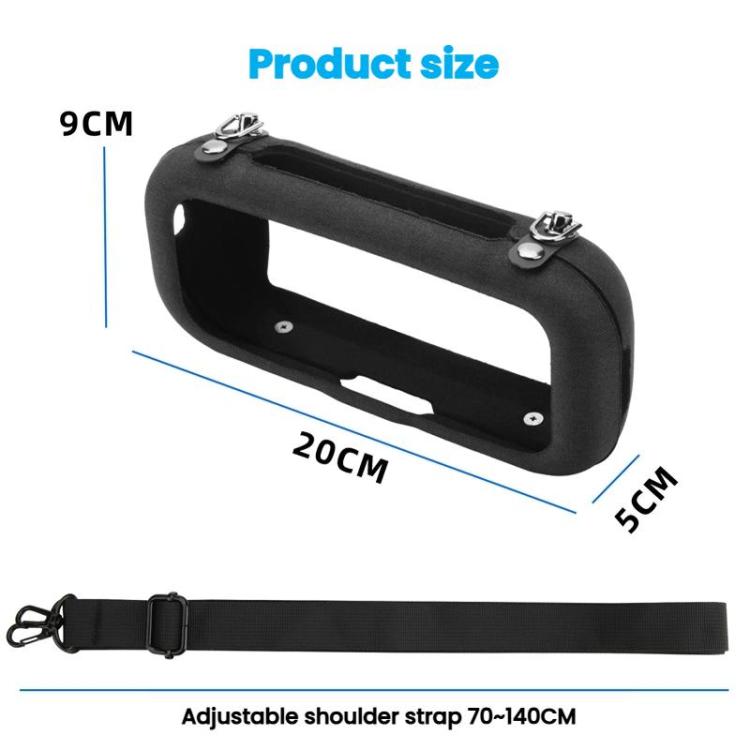 For Bose SoundLink Flex 1/2 Generation Speaker Protective Cover EVA Shoulder Strap - Black