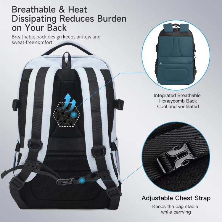 Tigernu Large Capacity Sports & Travel Backpack 15.6 Inch Lightweight Business Laptop Bag
