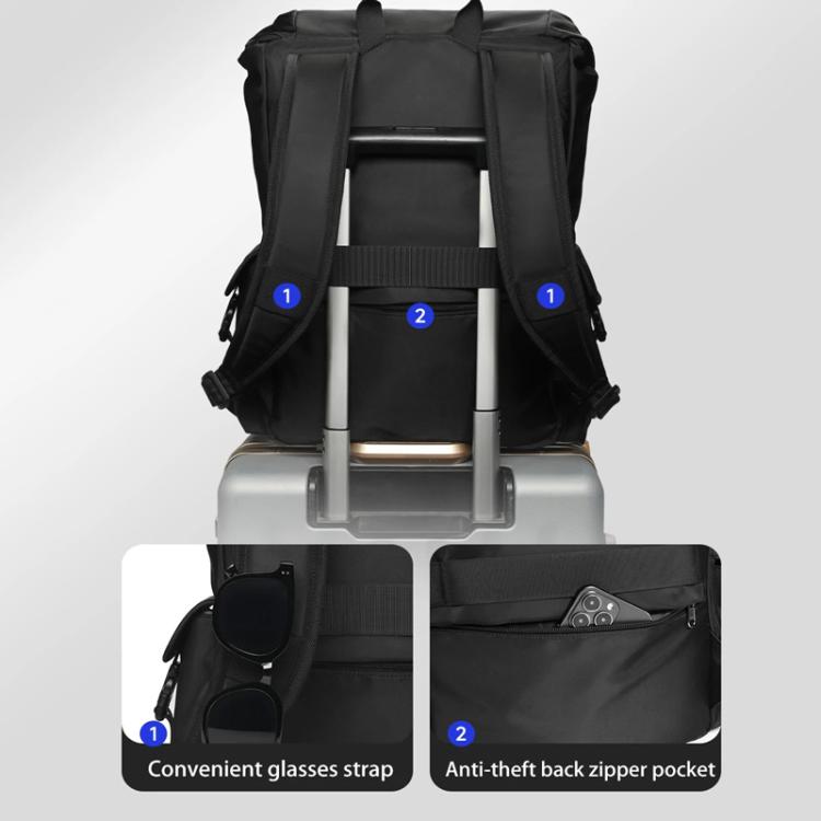 Tigernu School Backpack 14-Inch Laptop Bag With Flip-Top For Travel, Work & Daily Use Black Regular