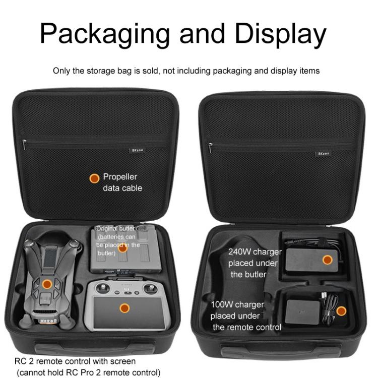 For DJI Mavic 4 Pro Fly More Combo BKANO Shoulder Bag Handbag Storage Box