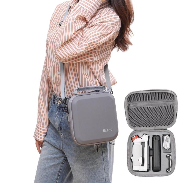 For Insta360 Flow Smartphone Gimbal Stabilizer BKANO Shoulder Bag Waterproof Portable Storage Case - Gray