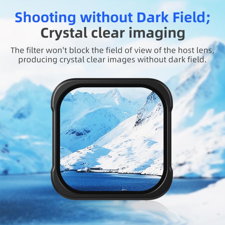aMagisn AP26 Filter For GoPro HERO13 Black / 12 Black / 11 Black / 10 Black / 9 Black / 11Mini Black, Spec: ND8/ND16/ND32/ND64