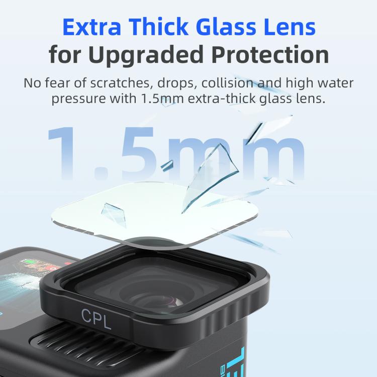 aMagisn AP26 Filter For GoPro HERO13 Black / 12 Black / 11 Black / 10 Black / 9 Black / 11Mini Black, Spec: CPL/ND8/ND16/ND32