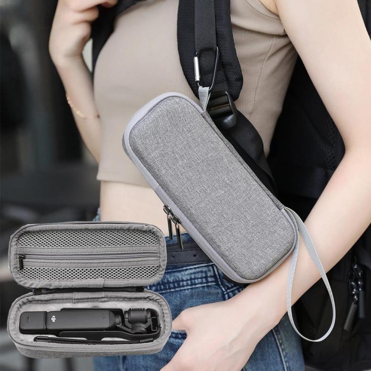 For DJI Pocket 3 BKANO Hard Shell Case Bag Handheld Camera Storage Box - Gray
