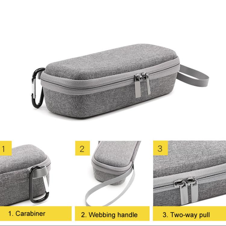 For DJI Pocket 3 BKANO Hard Shell Case Bag Handheld Camera Storage Box - Gray