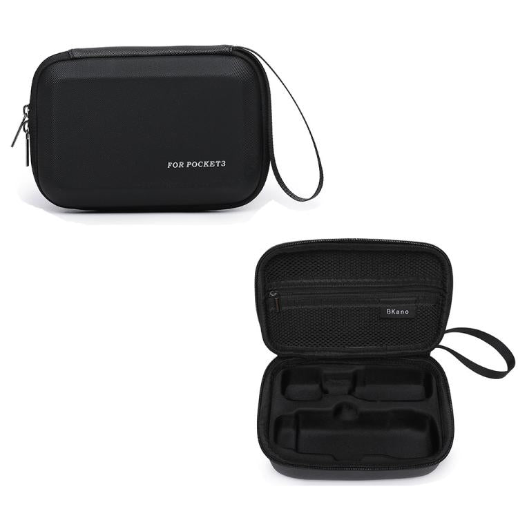 For DJI Pocket 3 Standard/Long-Battery Version BKANO Hard Case Slim Handheld Storage Bag - Black