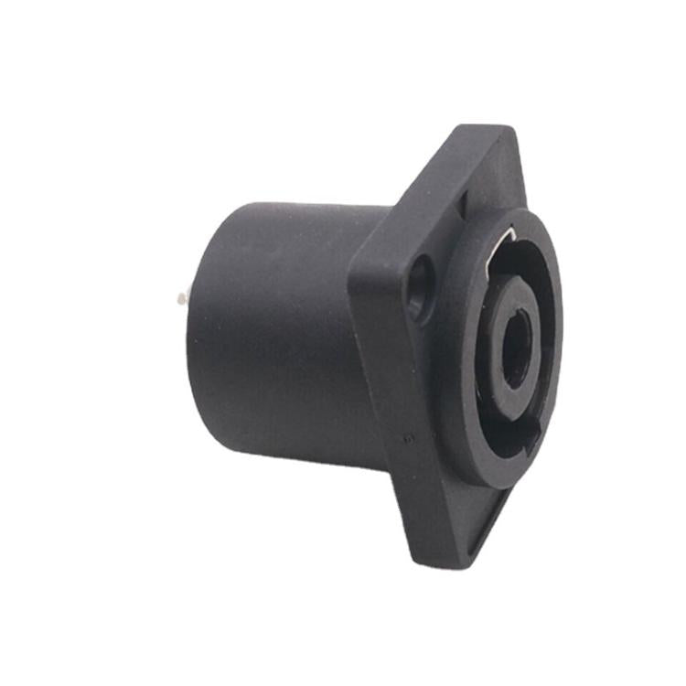 2pcs Speaker Ohm Socket Four-core Plug With Iron Piece - Black
