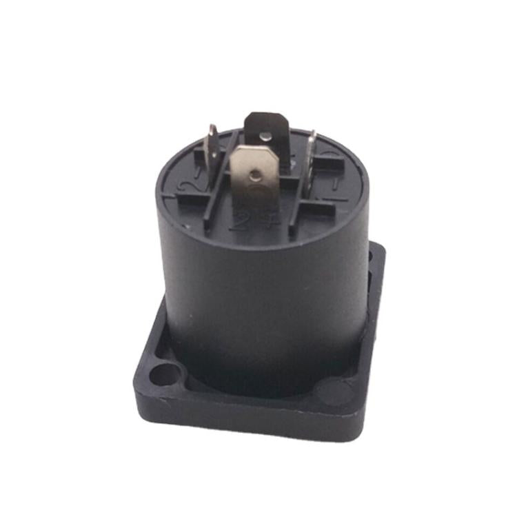2pcs Speaker Ohm Socket Four-core Plug With Iron Piece - Black