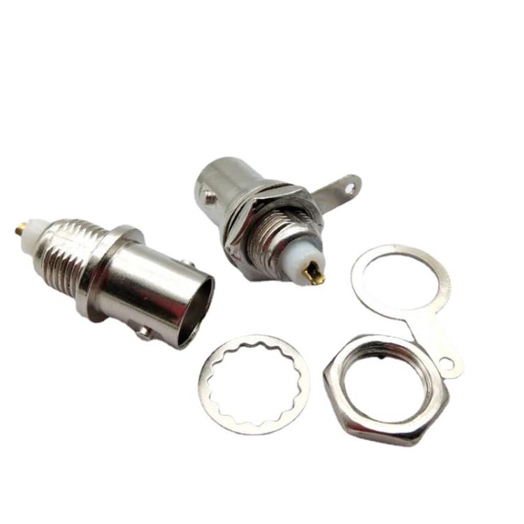 3pcs Gold-plated Copper Core BNC Female Socket Q9 Female 50KY Oscilloscope Socket - Silver