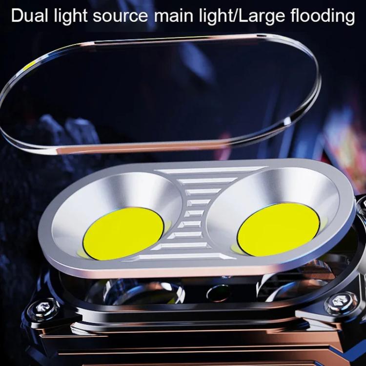 E-SMARTER DC08 Super Bright Floodlight Side Light Rechargeable Mini Flashlight - Black
