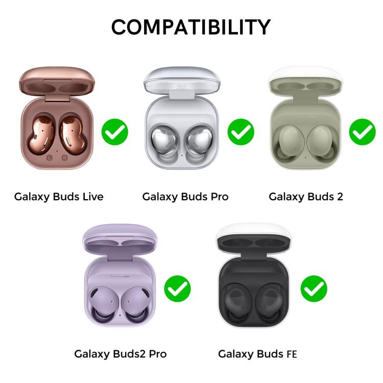 AhaStyle DD-WG01 Earphone TPU Protective Case For Samsung Galaxy Buds Pro / Live / 2 / 2 Pro / FE, Style: Colorful Light