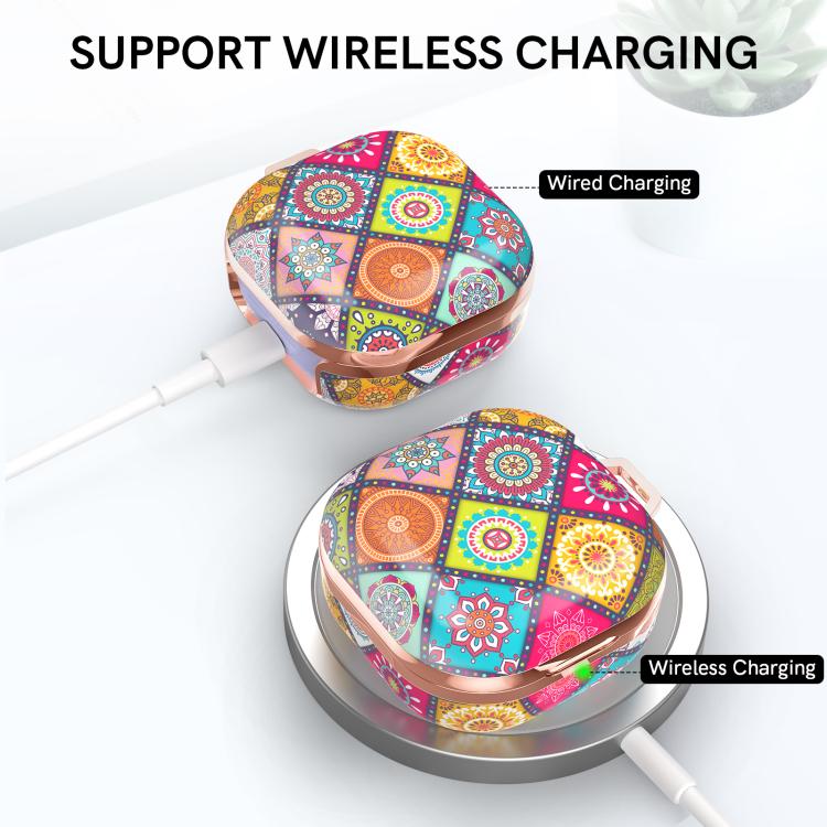 AhaStyle DD-WG01 Earphone TPU Protective Case For Samsung Galaxy Buds Pro / Live / 2 / 2 Pro / FE, Style: Mandala