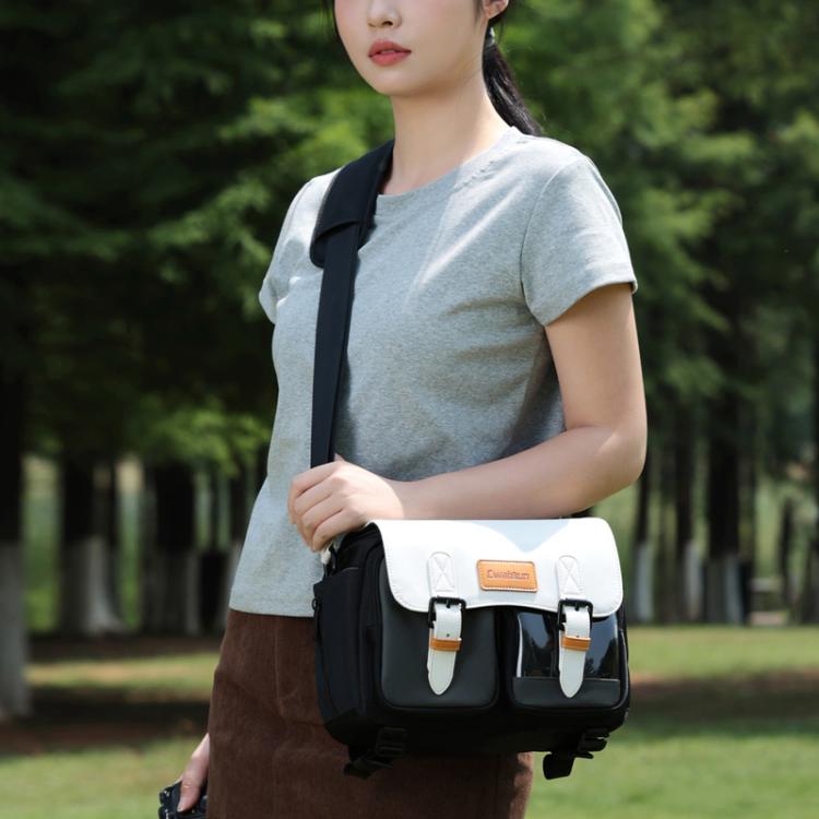 Cwatcun D219 Medium Single Shoulder Camera Bag Multifunctional Photography Bag