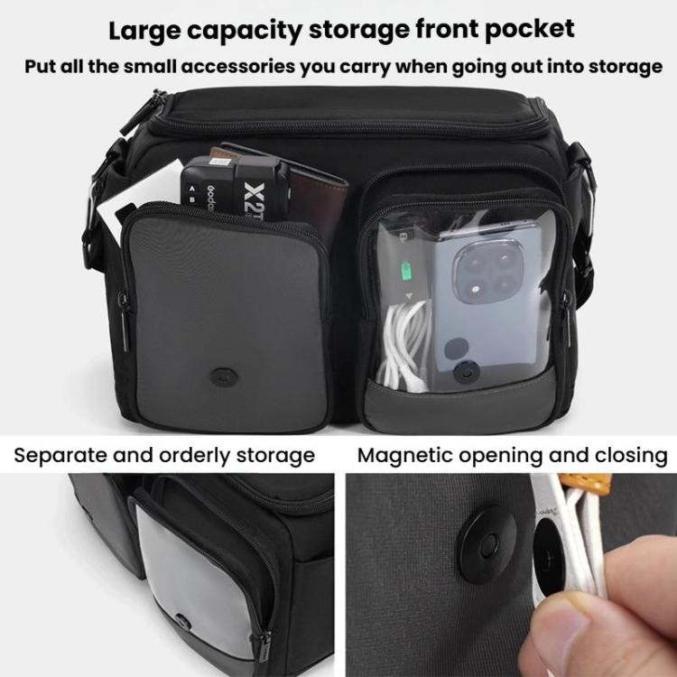 Cwatcun D219 Small Single Shoulder Camera Bag Multifunctional Photography Bag