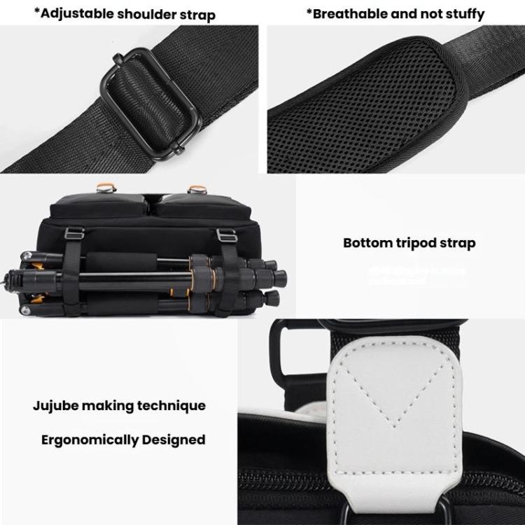 Cwatcun D219 Small Single Shoulder Camera Bag Multifunctional Photography Bag