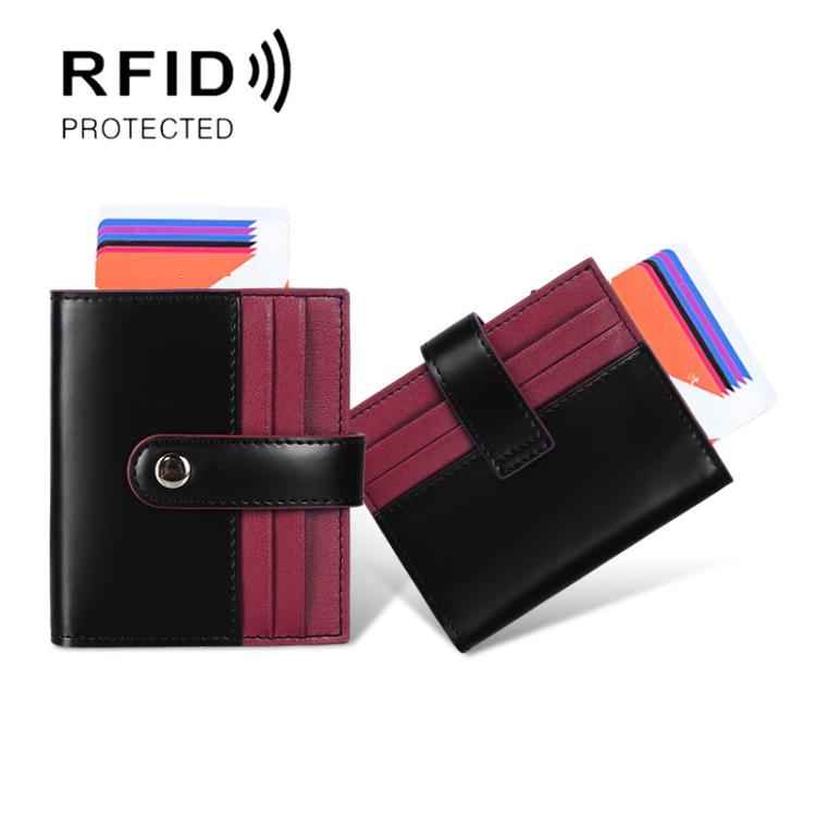 Pop-Up Aluminum Card Case RFID Blocking Metal Card Holder Wallet For Men and Women