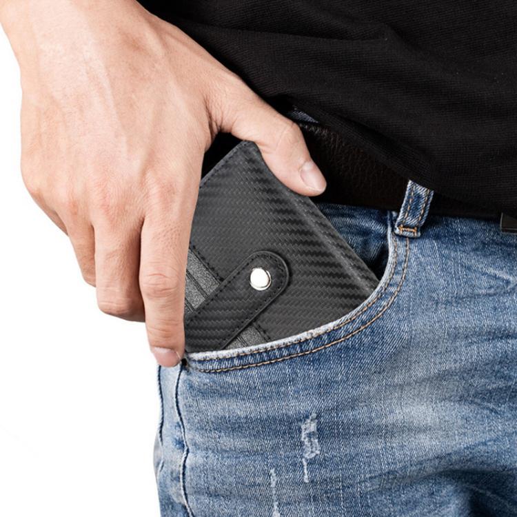 Pop-Up Aluminum Card Case RFID Blocking Metal Card Holder Wallet For Men and Women