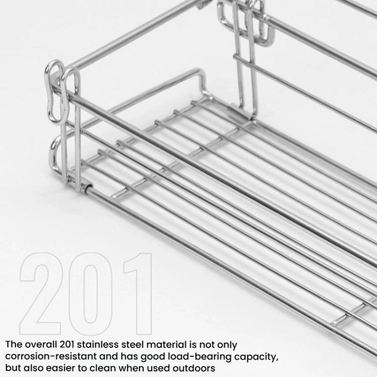 CLS Outdoor IGT Aluminum Plate Table Expansion Rack Folding Table Accessories - Stainless Steel Color