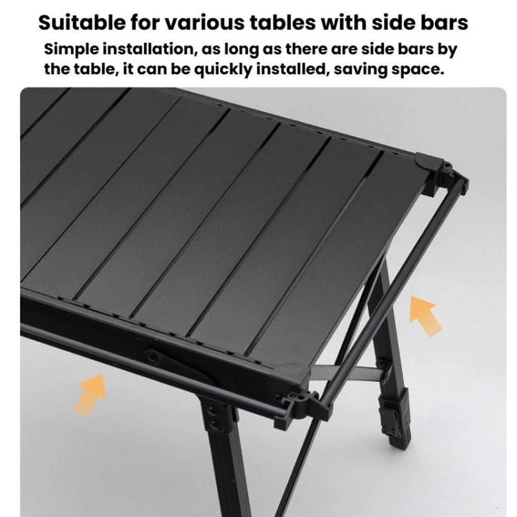 CLS Outdoor IGT Aluminum Plate Table Expansion Rack Folding Table Accessories - Stainless Steel Color