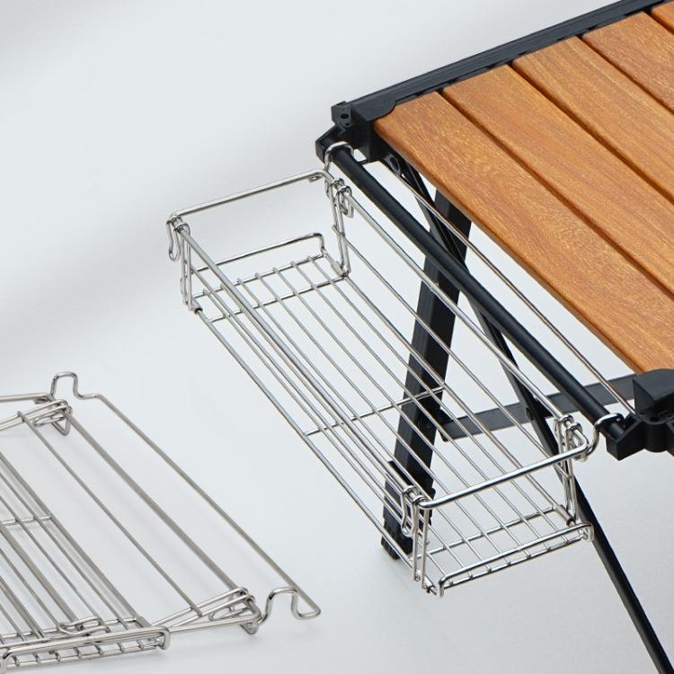 CLS Outdoor IGT Aluminum Plate Table Expansion Rack Folding Table Accessories - Stainless Steel Color