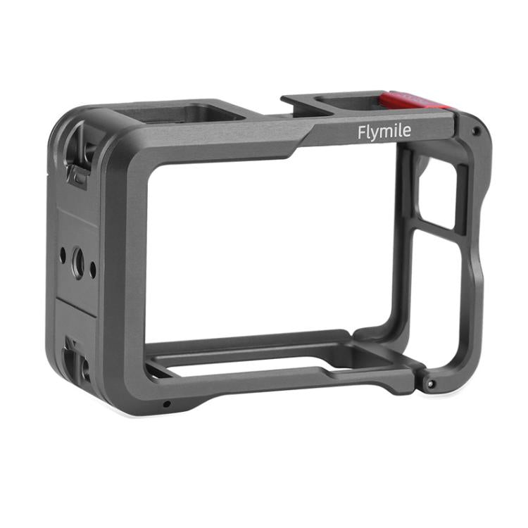 For DJI Action 5 Pro/Action 4/Action 3 Flymile Aluminum Alloy Camera Cage Protective Metal Frame - Metal Color