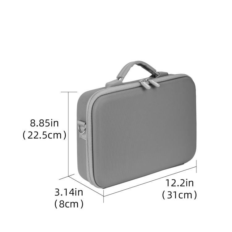 For Insta360 X5 Flymile All-in-One Storage Shoulder Bag Durable PU + Lycra Material Carrying Case - Gray