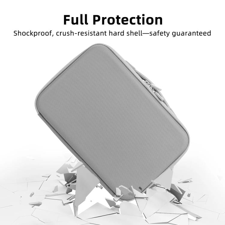 For Insta360 X5 Flymile All-in-One Storage Shoulder Bag Durable PU + Lycra Material Carrying Case - Gray