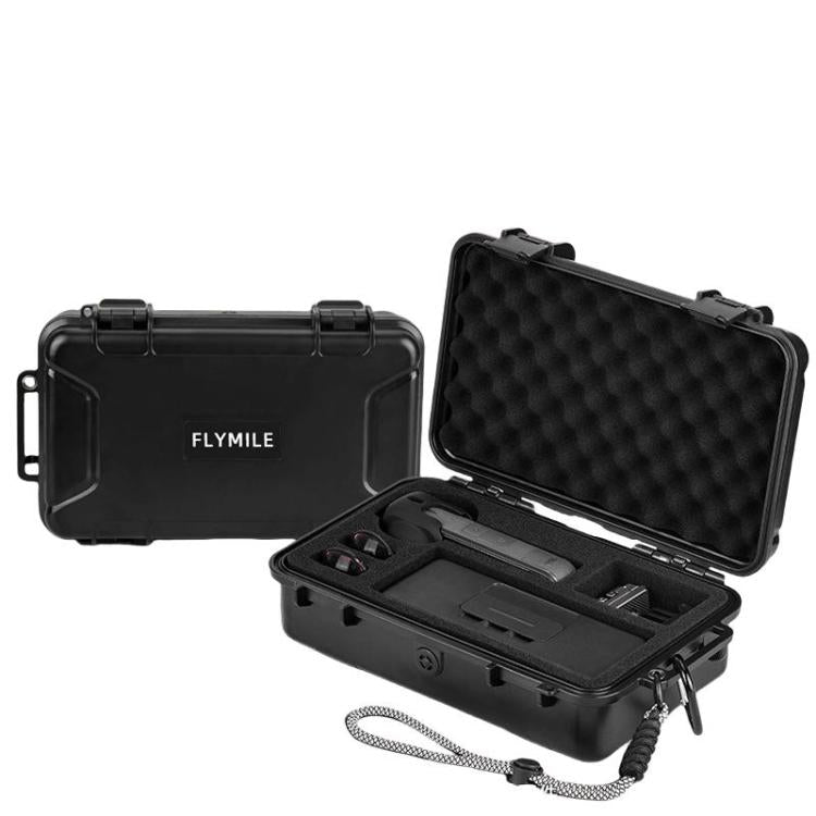 For Insta360 X5 Camera Flymile Portable Protective Hard Case Waterproof Shockproof Travel Carrying Storage Box - Black