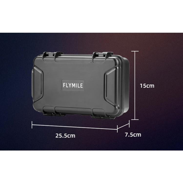 For Insta360 X5 Camera Flymile Portable Protective Hard Case Waterproof Shockproof Travel Carrying Storage Box - Black