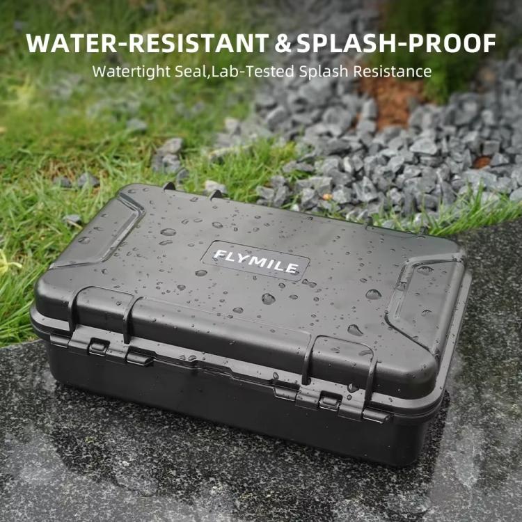 For Insta360 X5 Camera Flymile Portable Protective Hard Case Waterproof Shockproof Travel Carrying Storage Box - Black