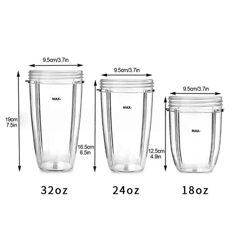 For Nutribullet 900w 600w Blender Blending Bottle Replacement Cups 18oz
