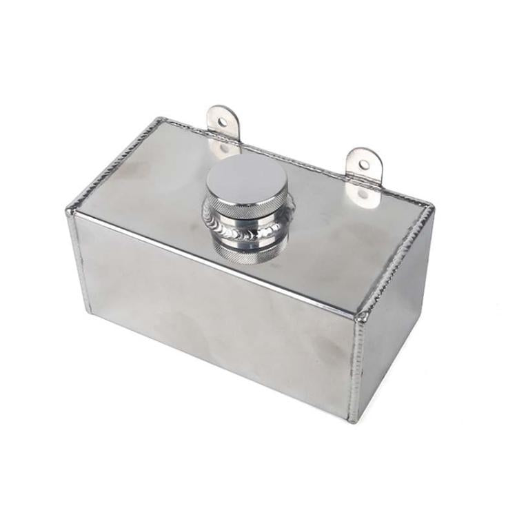 2L Car Modified Aluminum Alloy Auxiliary Water Tank Heat Dissipation Breathable Pot - Silver