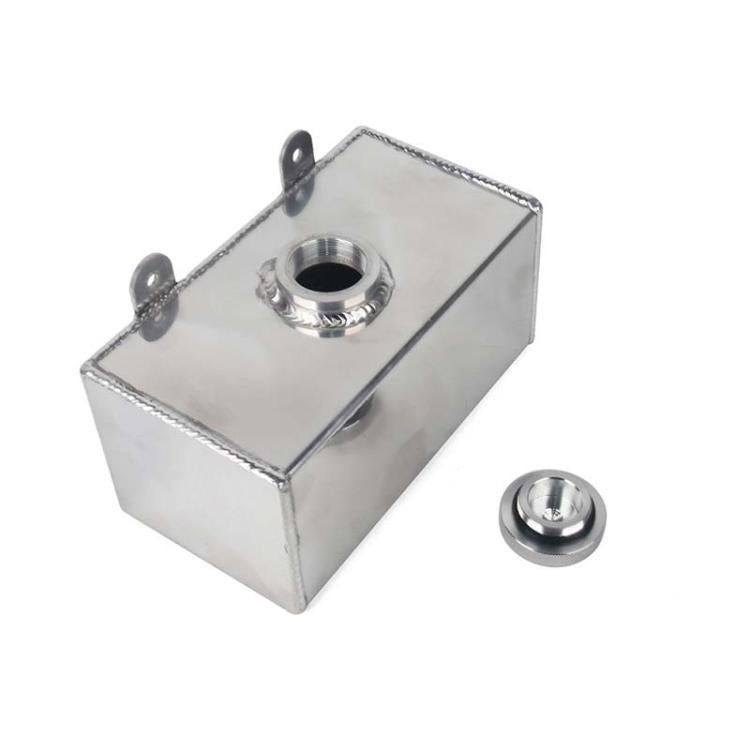 2L Car Modified Aluminum Alloy Auxiliary Water Tank Heat Dissipation Breathable Pot - Silver